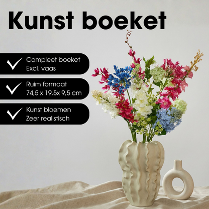Kunstboeket Kyra meerkleurig 74,5x12,5x10,5 cm