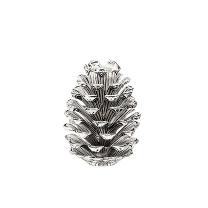 Kandelaar kegel H 9 cm zilver aluminium