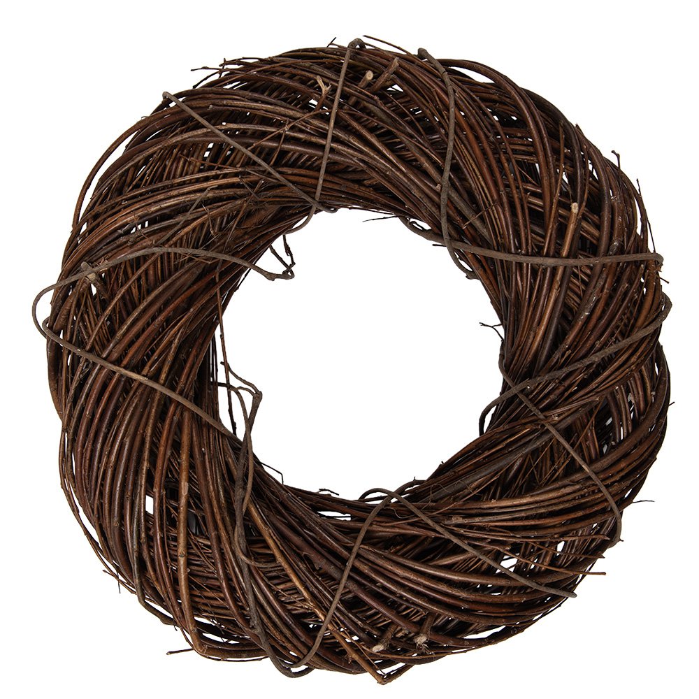 Krans Ø 40x10 cm bruin rotan