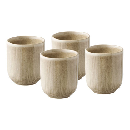 Altvioolmok set van 4 beige ø8x9,5 cm