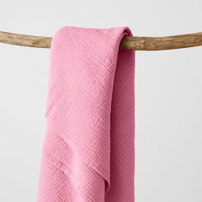 Inbakerdoek 100x100 cm biologisch katoen roze