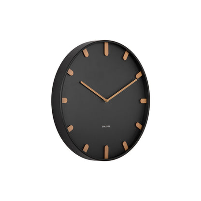 Wandklok Grace metaal hout 30 cm