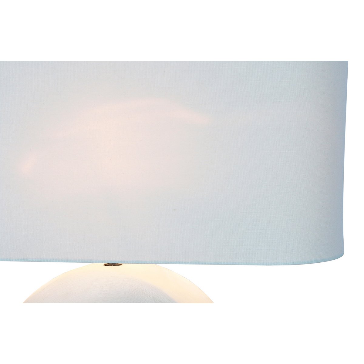 Tafellamp keramiek linnen blauw wit 31x15x25 cm