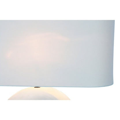Tafellamp keramiek linnen blauw wit 31x15x25 cm