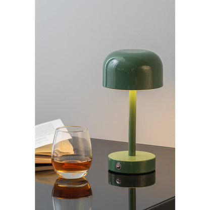 Tafellamp James LED groen 13x25 cm