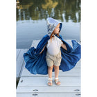 Verkleedcape prinses zilver met pailletten 62 cm