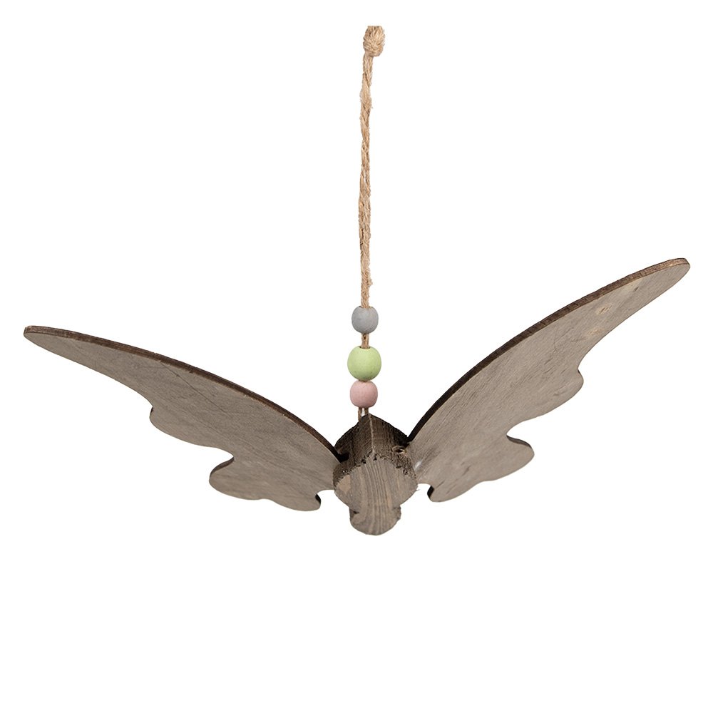 Decoratie Hanger Vlinder 21x3x15 cm Bruin Hout
