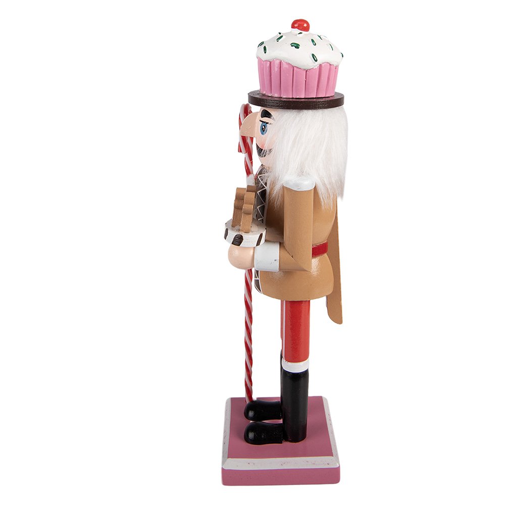 Christmas Decoration Figurine Nutcracker 8x7x25 cm Brown Wood