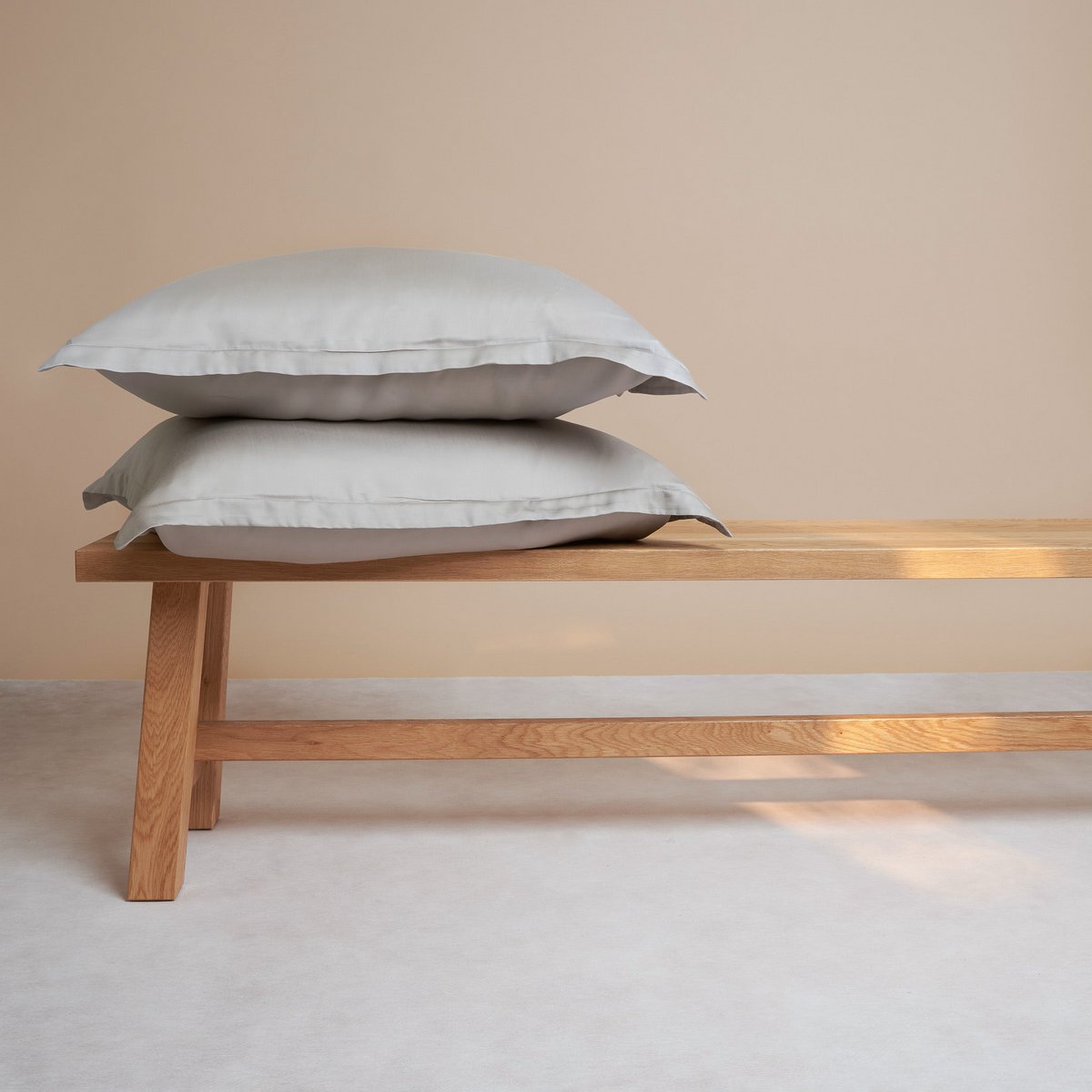 Kussensloop TENCEL satijn taupe 60x70 cm