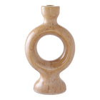 Candle Holder - Brown, Ceramic, 13.5x8.8x23.5 cm