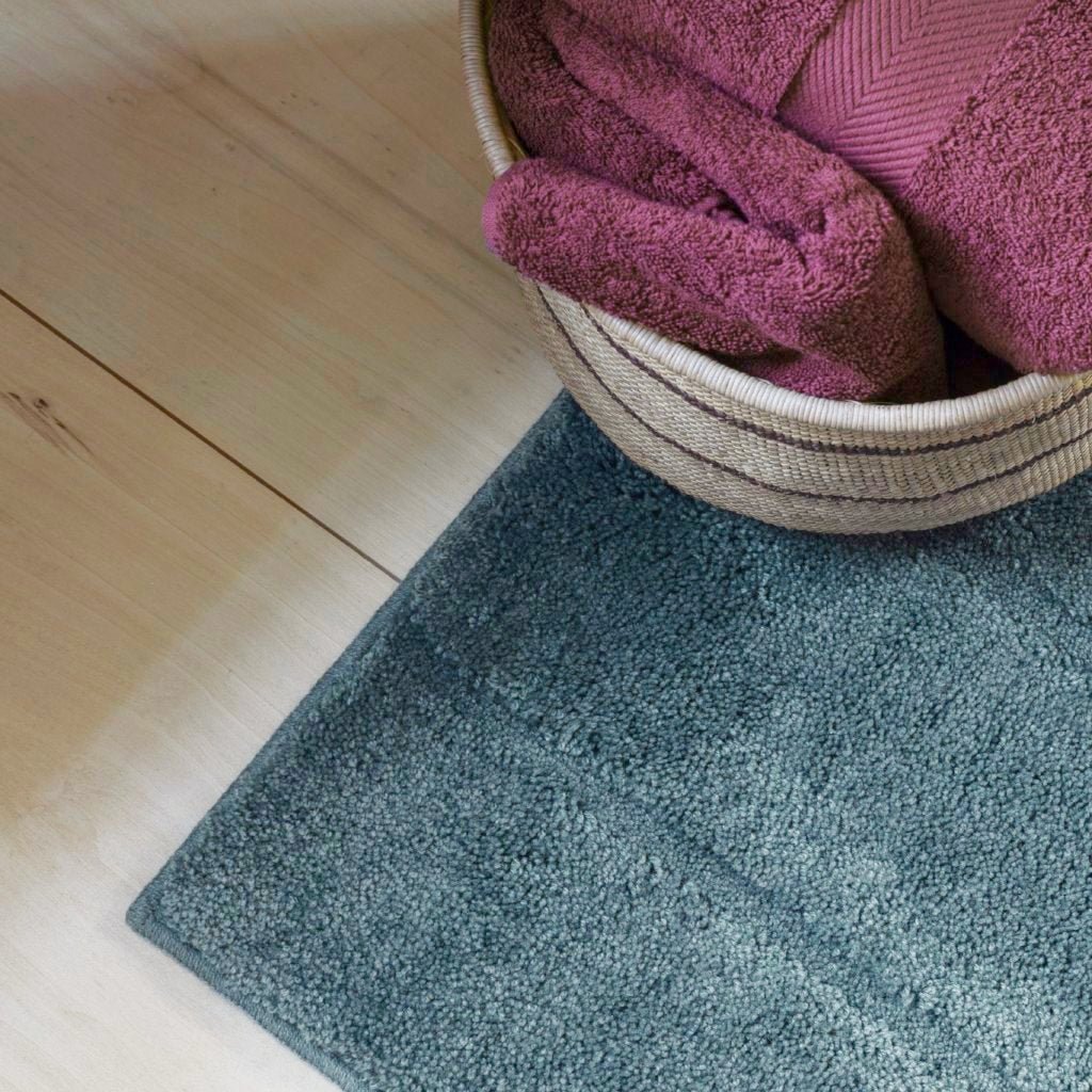 Badmat 60x100 cm blauw