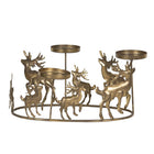 Theelichthouder rendieren 34x22x16 cm goud metaal
