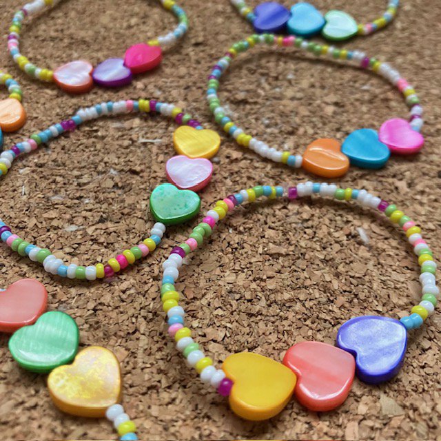 Luna Leena Children's Bracelet Love Pastel Handmade Nepal
