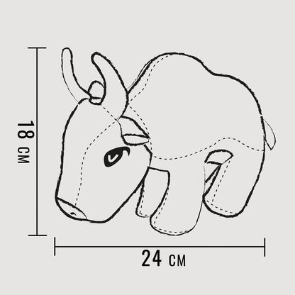 Hondenspeelgoed Buffalo Billie 18x24 cm bruin met pieper