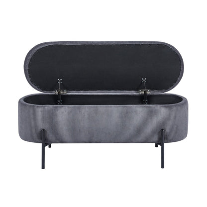 Daybed with storage function grey