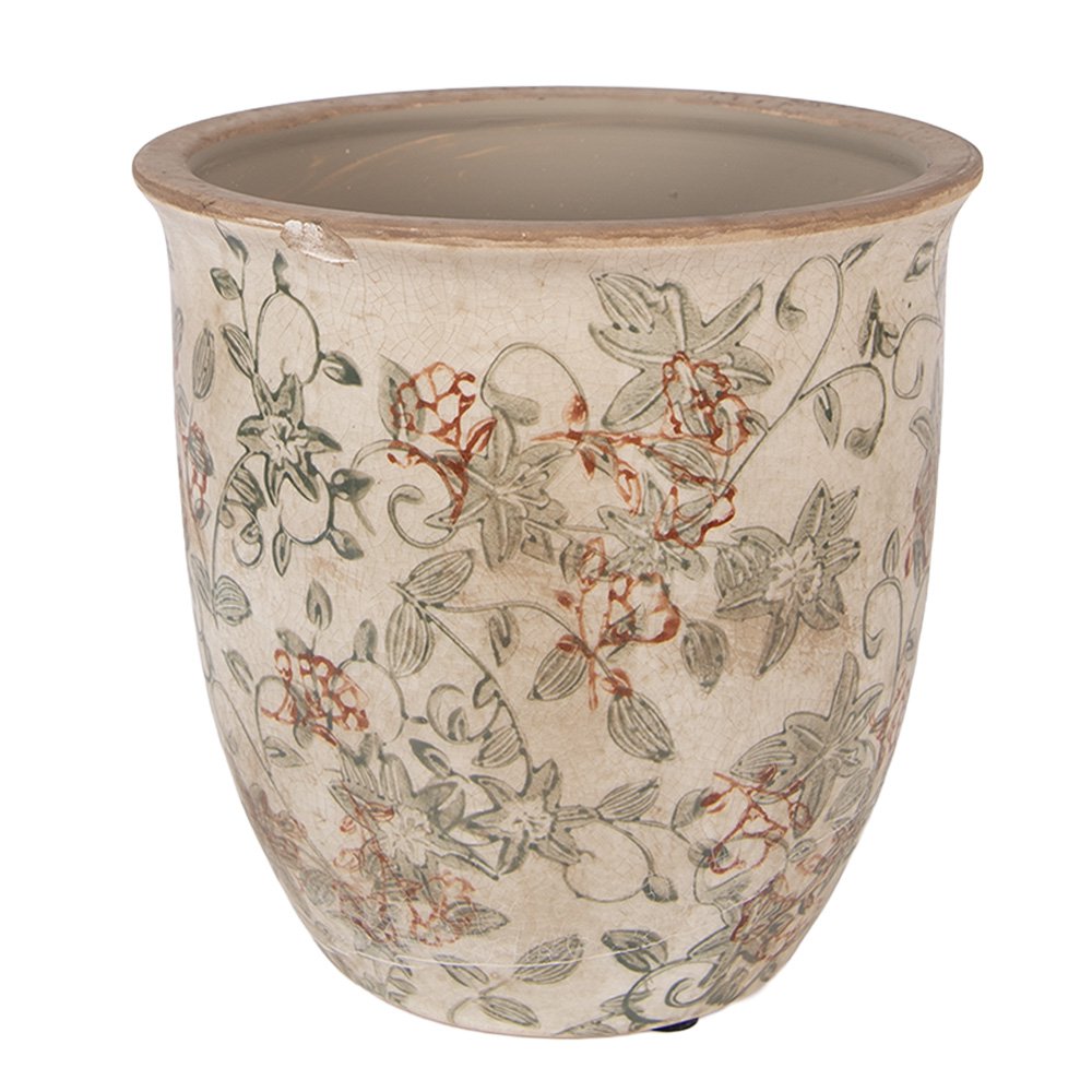 Bloempot Ø 17x17 cm Beige Keramiek