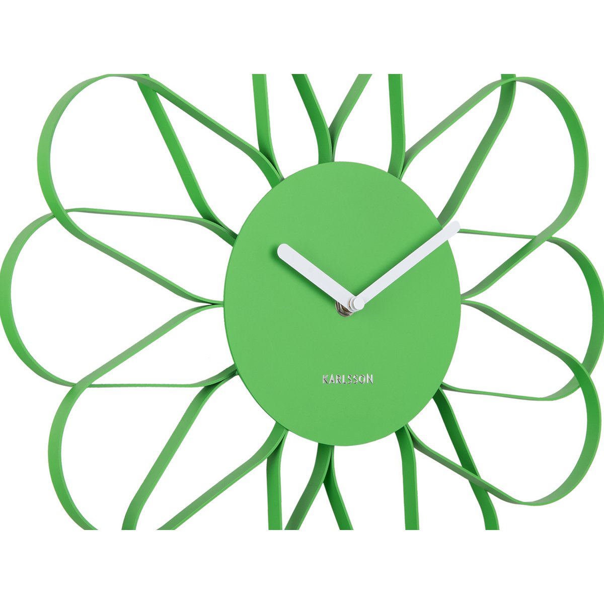 Wandklok 40 cm ijzer bloemvormig