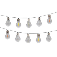 10-LED Solar Outdoor Light Chain "Linda" Total length 370 cm, 10 balls (20 cm apart) with Ø 6 cm, plastic, RGB color change