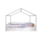 Huisbed Enno 120x200 cm massief beuken wit