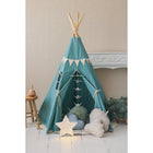 Tipi met guirlande en mattenset voor kinderen