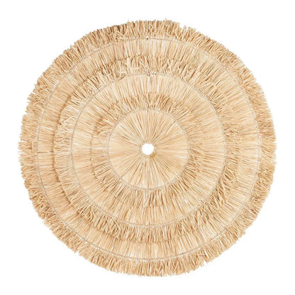 Wanddecoratie sisal naturel XL handgemaakt