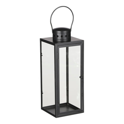 Arzilla Lantaarn - L14 x B13 x H35 cm - Zwart