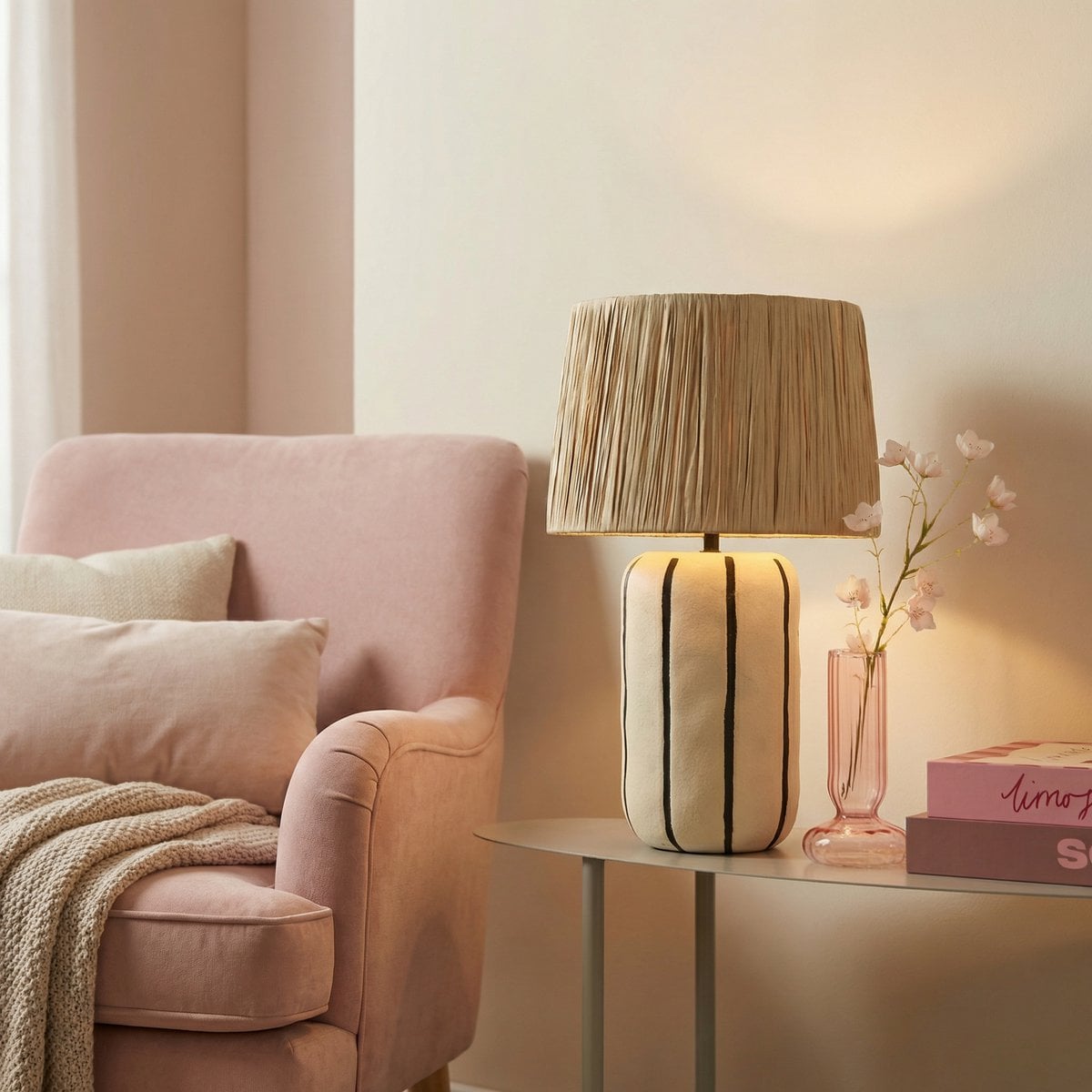 Staande lamp Denton Beige