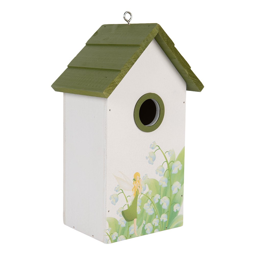 Vogelhuis 15x10x22 cm Wit Hout
