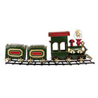 Christmas decoration Figure Train 77x15x31 cm Green Metal