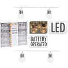 Lichtsnoer 30 led bolletjes warm wit 4.5 meter