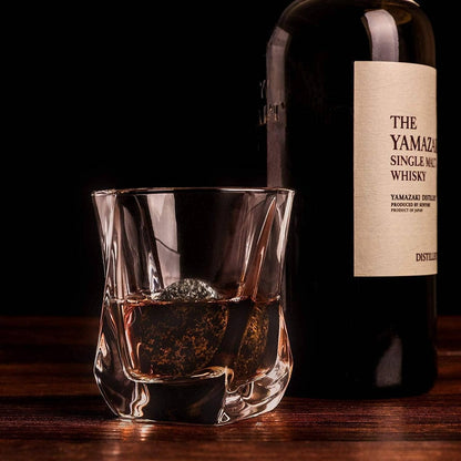 Whiskeyglazen set met granieten stenen