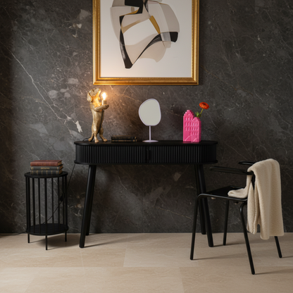 Dressoir 100x33x76 cm MDF zwart