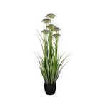 Kunstplant siergras 120 cm groen paars