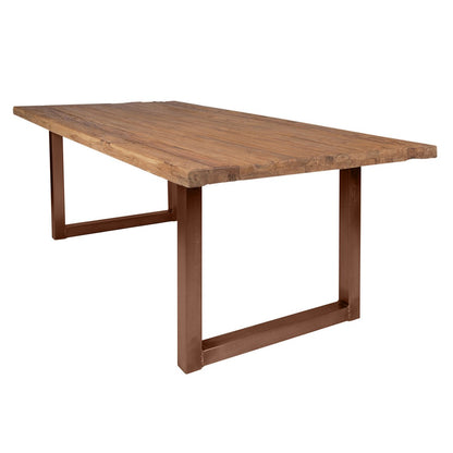 Table 220x100 cm, recycled natural teak wood