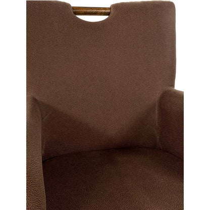 Rattan Stoel Eetkamerstoel Armlehner Fauteuil Bilbao Bruin