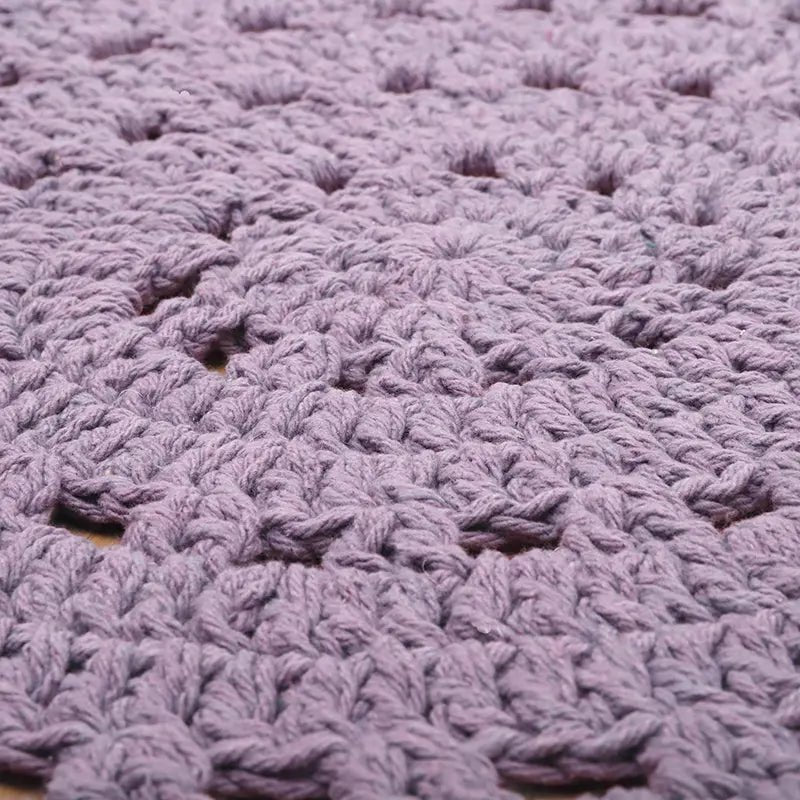 ALMA PURPLE Crocheted Children's Rug