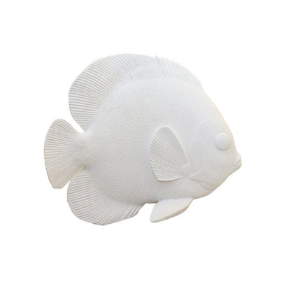Decoratieve vis 29x12x23 cm wit polyresin