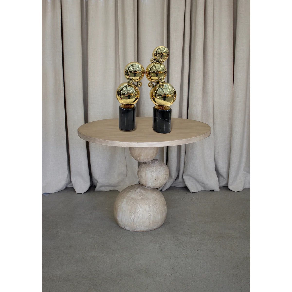 Tafeldecoratie marmer messing 2 stuks zwart goud