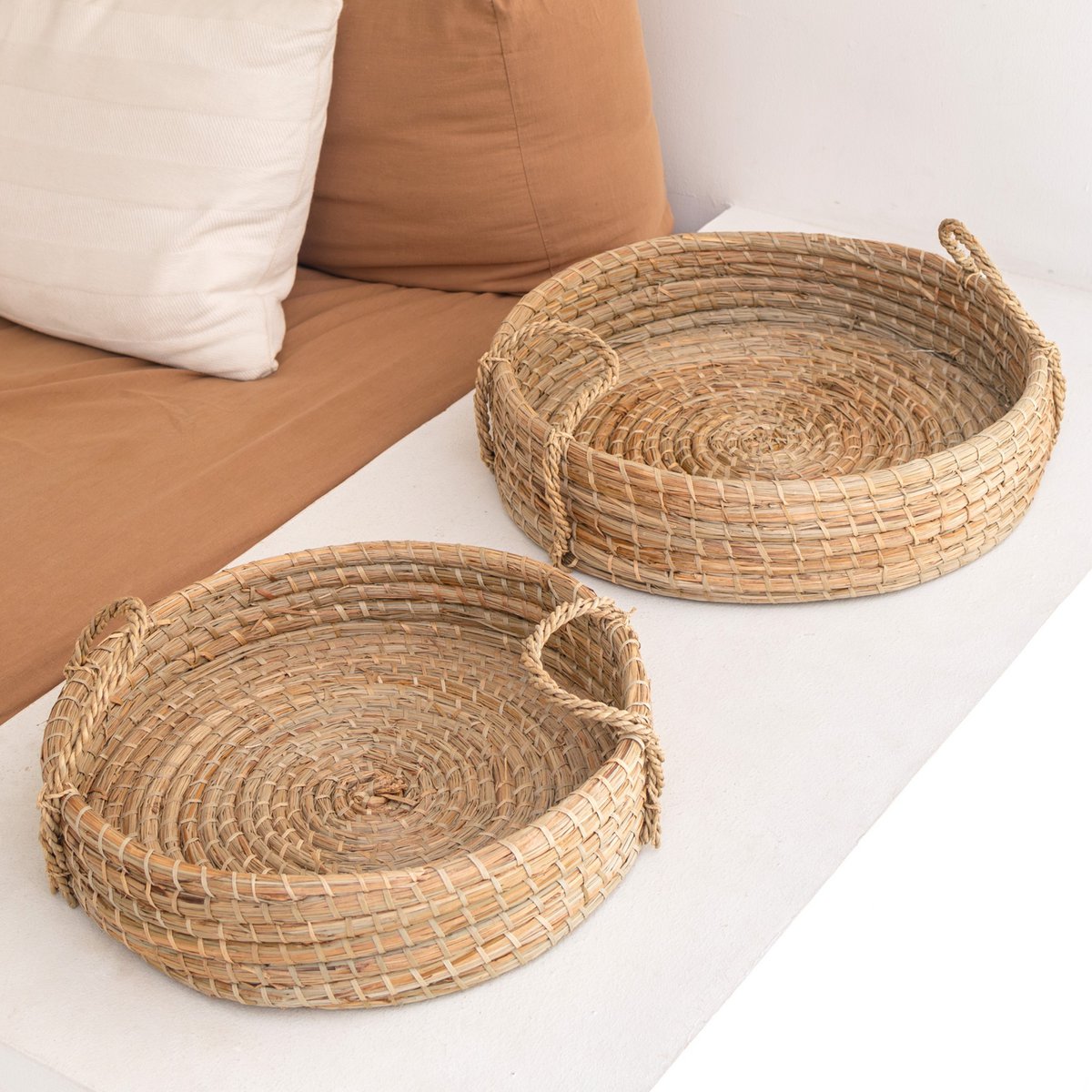 Dienblad rond zeegras 35 cm