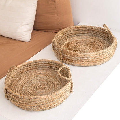 Dienblad rond zeegras 35 cm