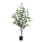 Kunstplant Eucalyptus 120 cm groen zilver