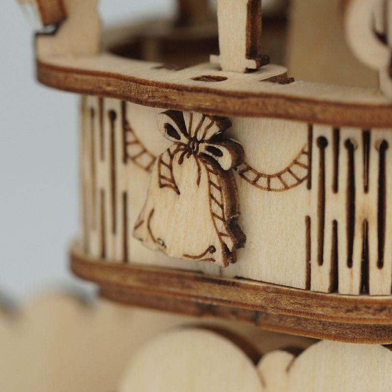 Houten puzzel luchtballon 140 onderdelen 15,5x10,4x20,8 cm