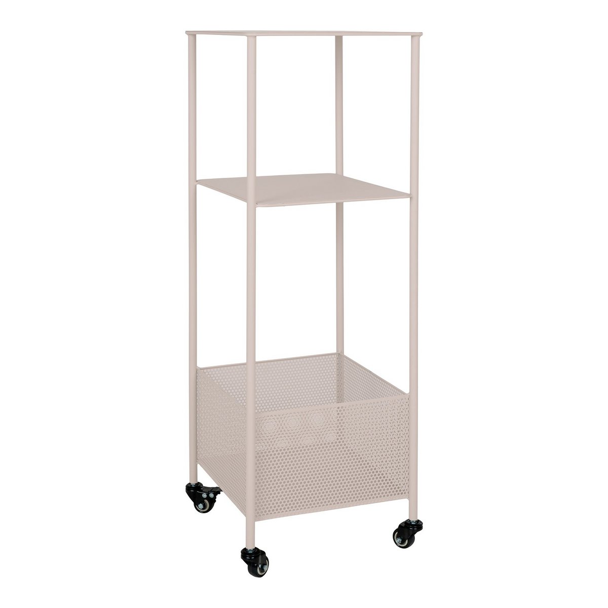 Metalen kar 35x35x100 cm grijs staal