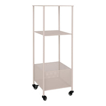 Torres Metal Trolley Steel Grey Three Shelves 35x35x100 Cm
