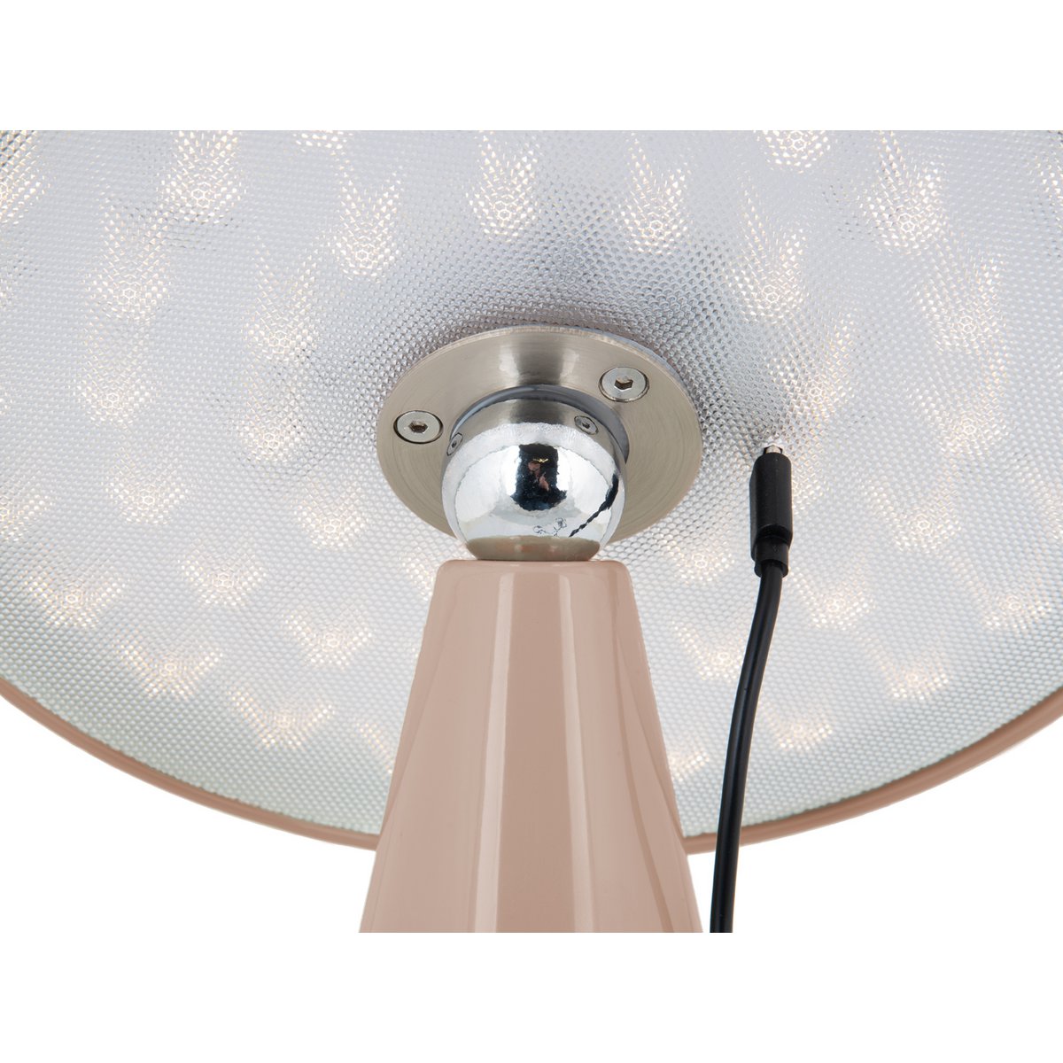 Tafellamp LED bruin melamine 23 cm