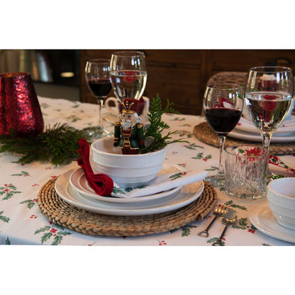 Soup bowl 1000 ml White Ceramic Stripes Serving bowl