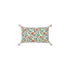 Kussenhoes 35x60 cm beige met kwastjes