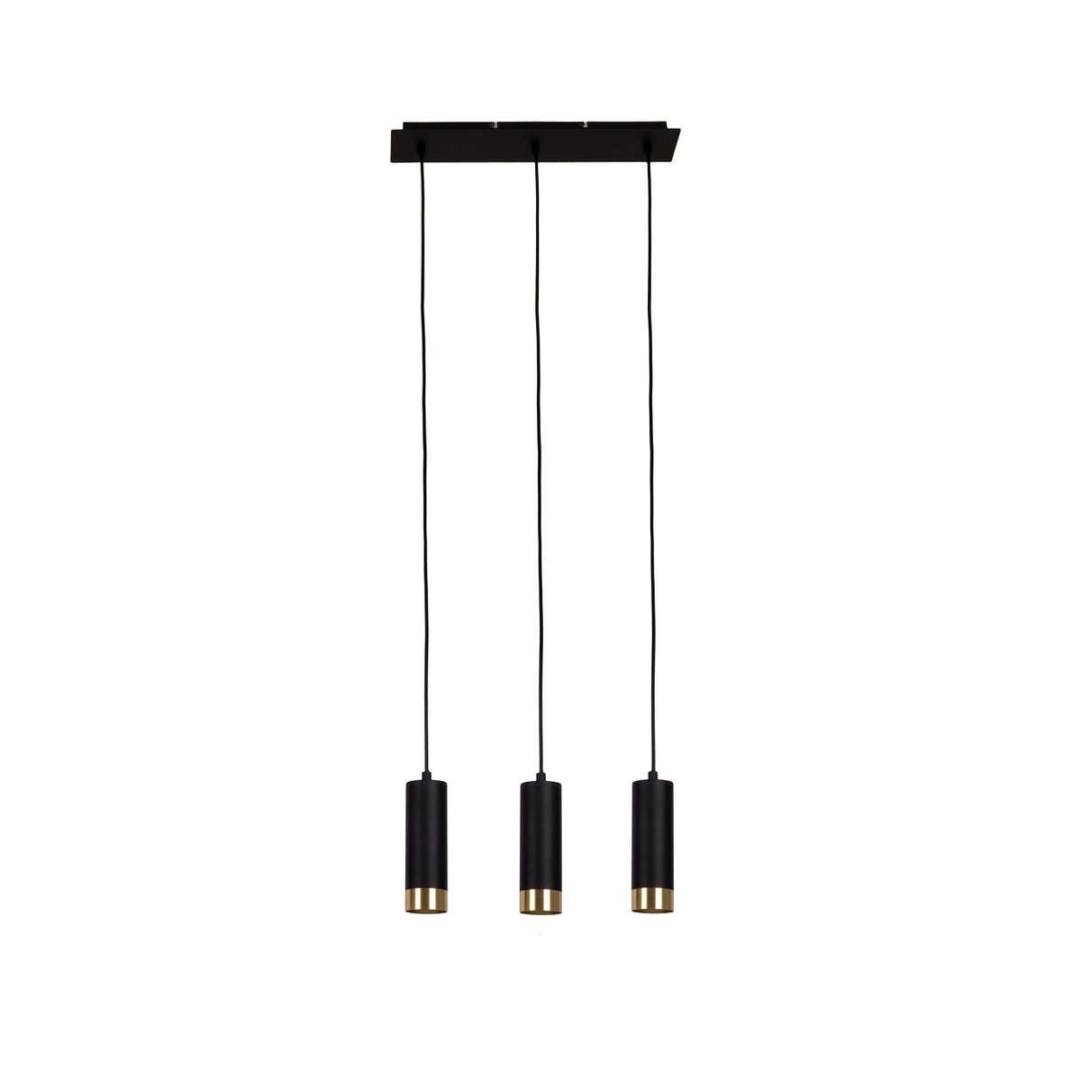 Hanglamp Fridu 48 cm matzwart goud GU10