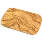 Set of 6 breakfast plates measuring approx. 22 x 14 cm made of olive wood