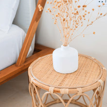 Round Rattan Side Table Handmade Boho Coffee Table Muara